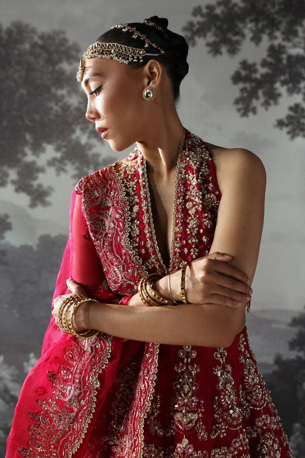 Afrozeh The Brides Edit 24 Raw Silk – view 3 – Poshaq
