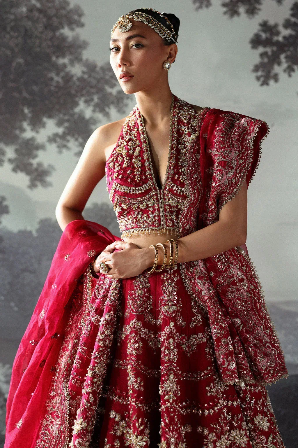 Afrozeh The Brides Edit 24 Raw Silk – view 4 – Poshaq
