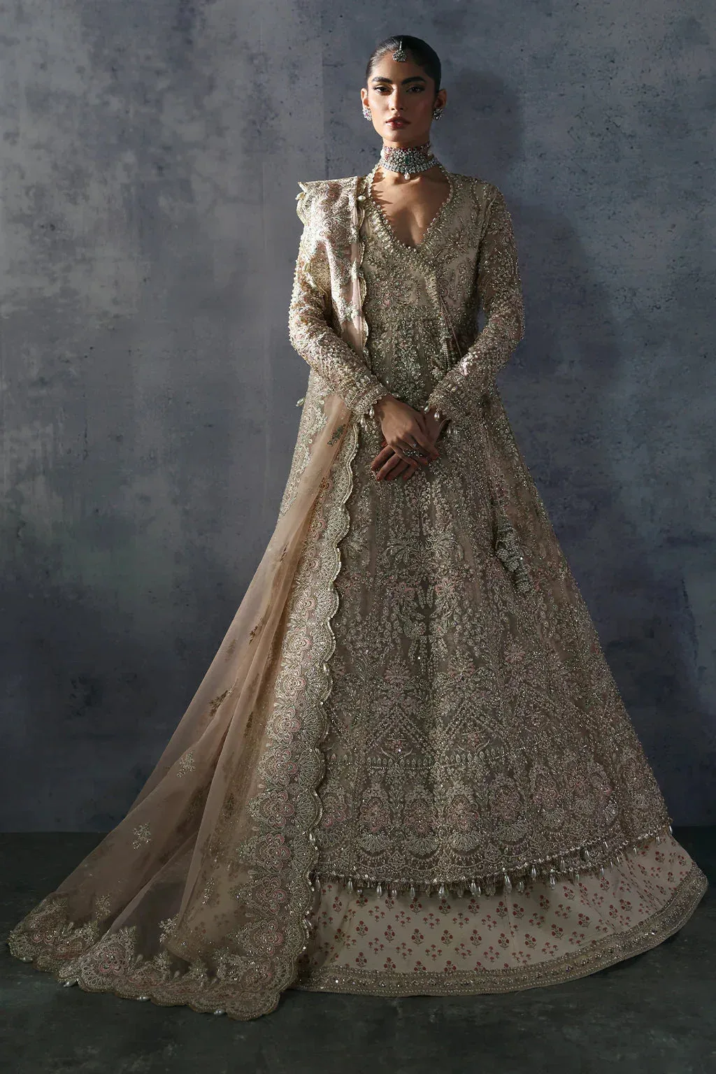 Afrozeh The Brides Edit 24 Organza – view 1 – Poshaq