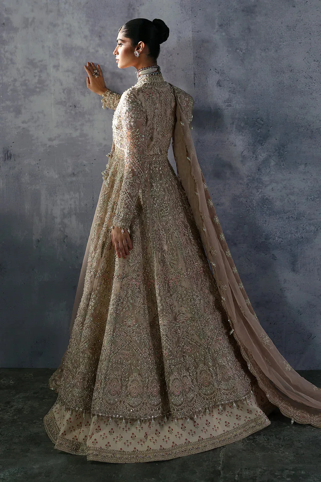 Afrozeh The Brides Edit 24 Organza – view 2 – Poshaq