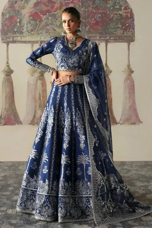 Afrozeh DIVANI SILK EDIT '25 Silver Raw Silk – view 1 – Poshaq
