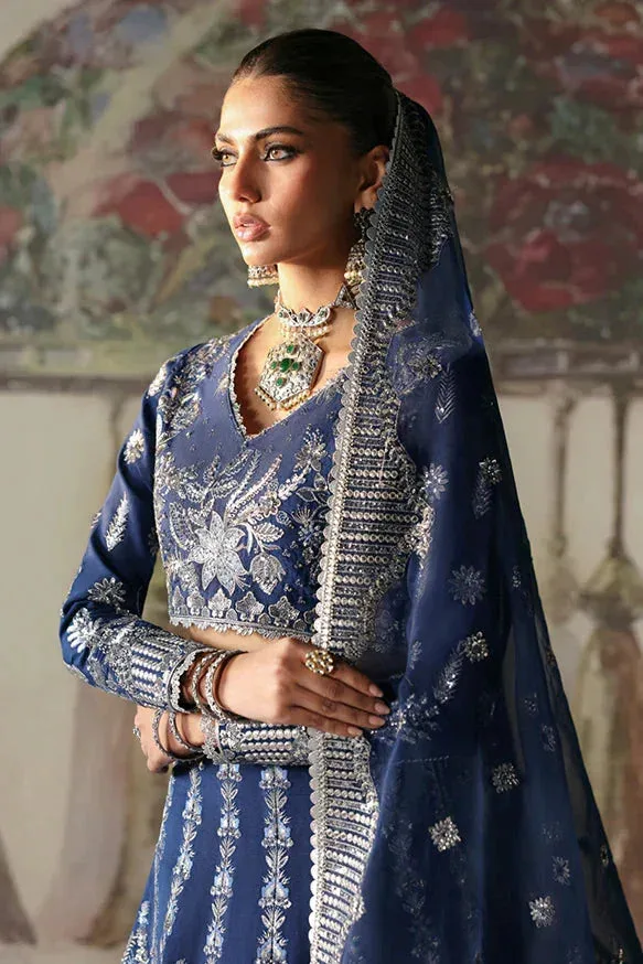 Afrozeh DIVANI SILK EDIT '25 Silver Raw Silk – view 3 – Poshaq