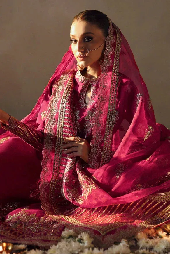 Afrozeh DIVANI SILK EDIT '25 Pink Raw Silk – view 4 – Poshaq