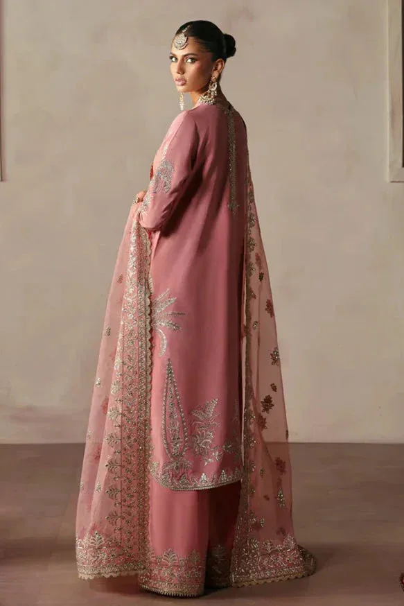 Afrozeh DIVANI SILK EDIT '25 Pink Raw Silk – view 2 – Poshaq