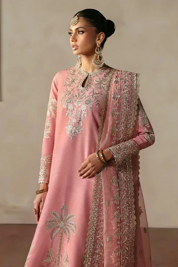Afrozeh DIVANI SILK EDIT '25 Pink Raw Silk – view 3 – Poshaq