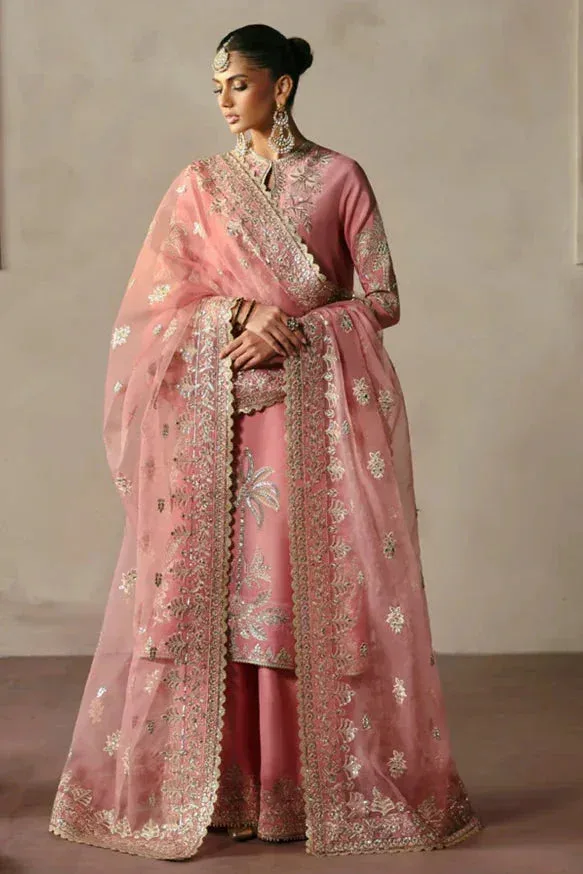 Afrozeh DIVANI SILK EDIT '25 Pink Raw Silk – view 4 – Poshaq
