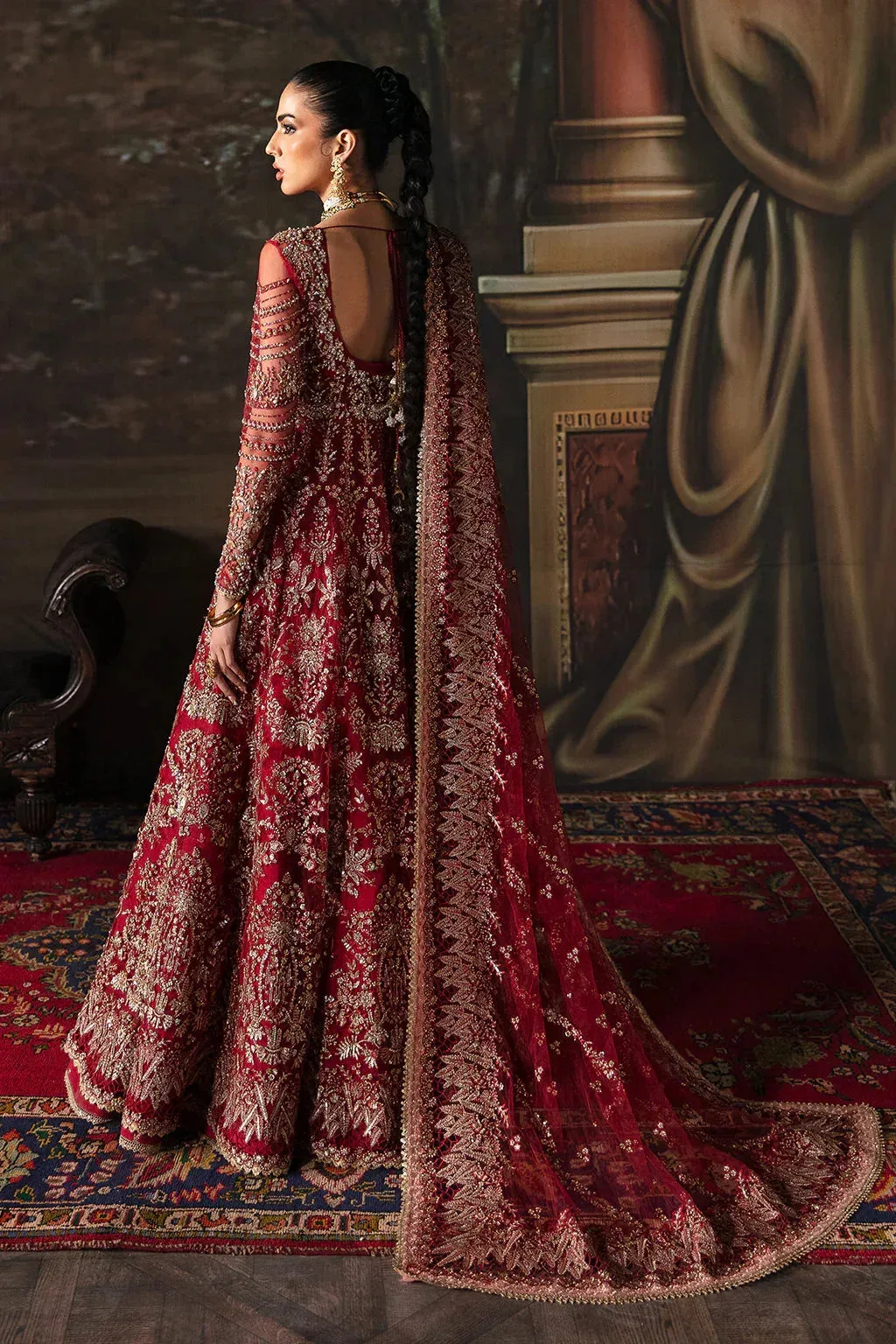 Afrozeh The Brides Edit 23 Raw Silk – view 2 – Poshaq