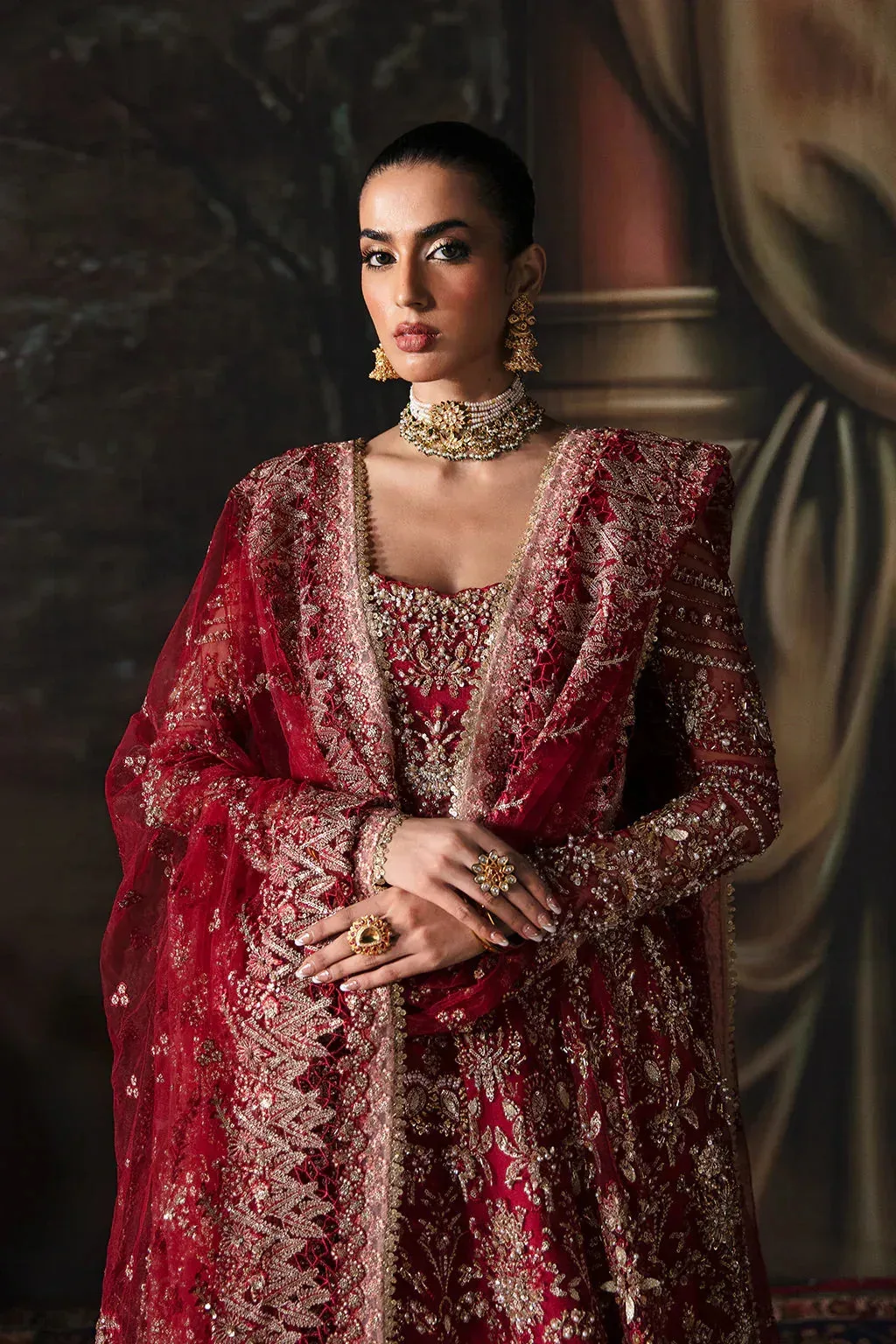 Afrozeh The Brides Edit 23 Raw Silk – view 3 – Poshaq