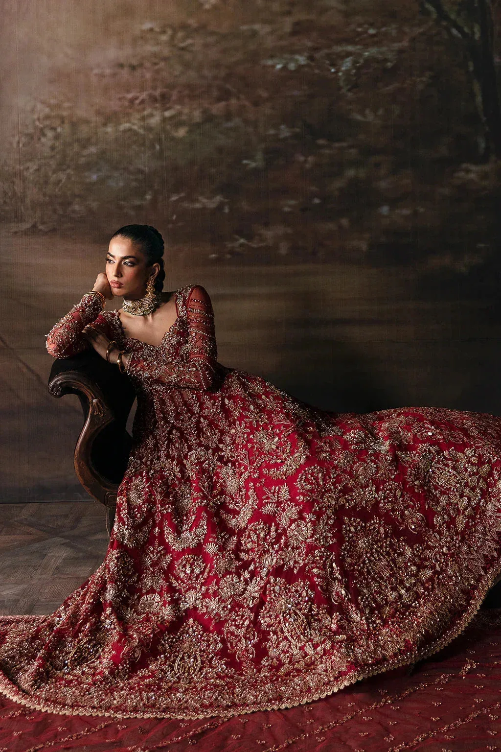 Afrozeh The Brides Edit 23 Raw Silk – view 4 – Poshaq