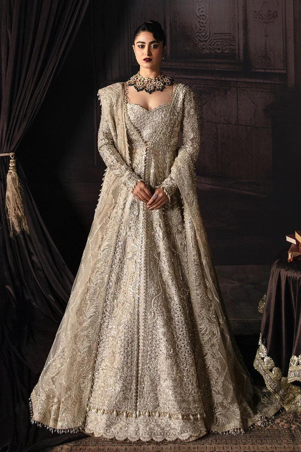 Afrozeh The Brides Edit 23 Organza – view 1 – Poshaq