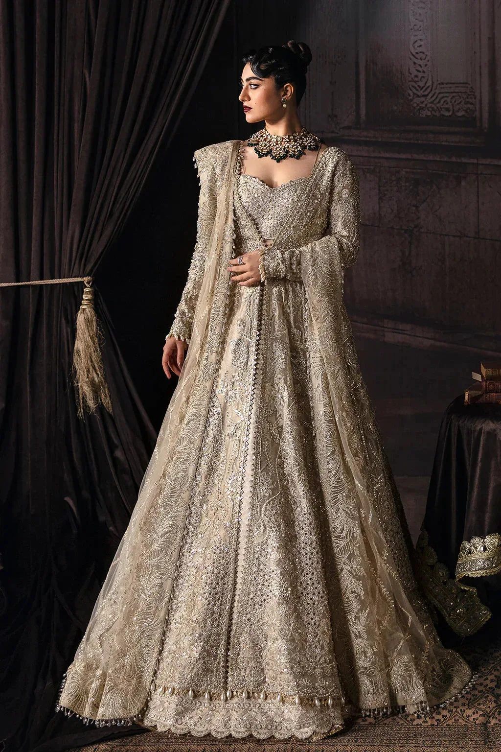 Afrozeh The Brides Edit 23 Organza – view 2 – Poshaq