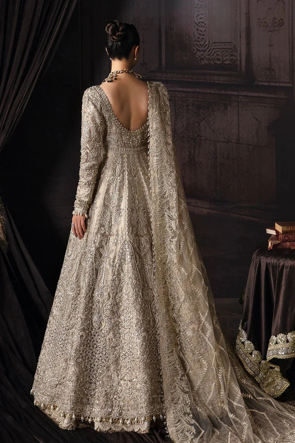 Afrozeh The Brides Edit 23 Organza – view 3 – Poshaq