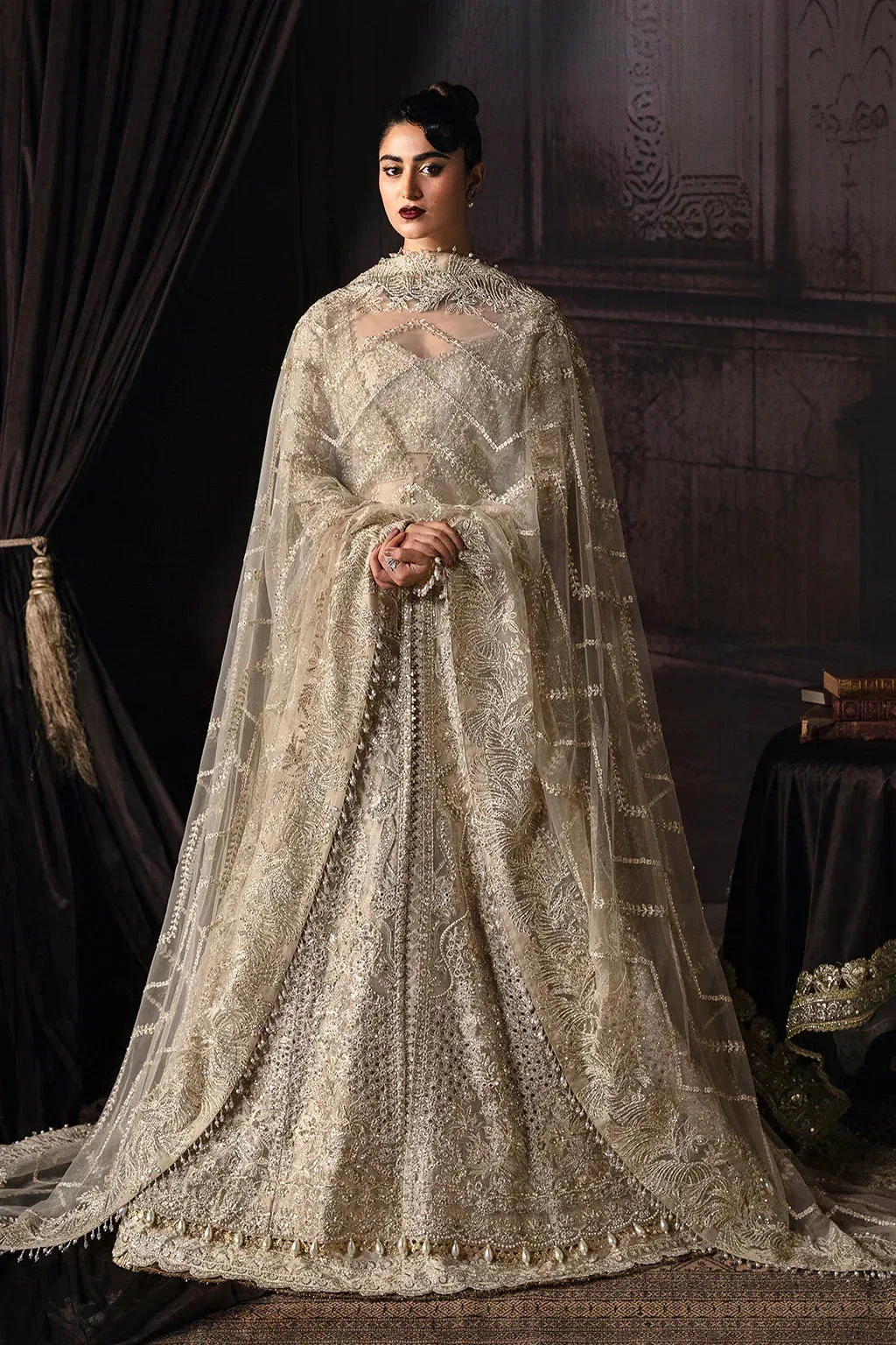 Afrozeh The Brides Edit 23 Organza – view 4 – Poshaq