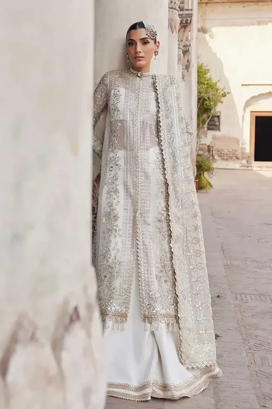 Afrozeh Dastangoi Wedding Formals Raw Silk – view 1 – Poshaq