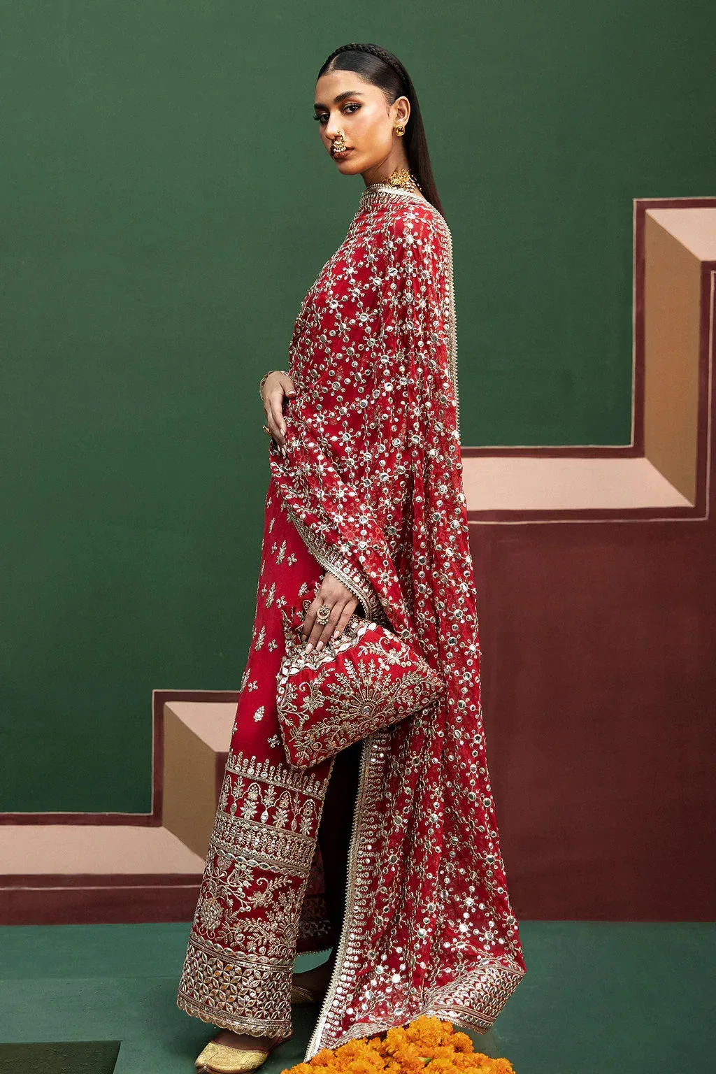Afrozeh Raw Silk – view 3 – Poshaq
