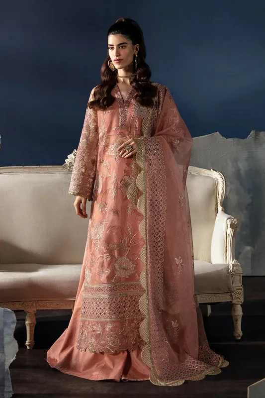 Afrozeh Fuchsia Raw Silk – view 1 – Poshaq