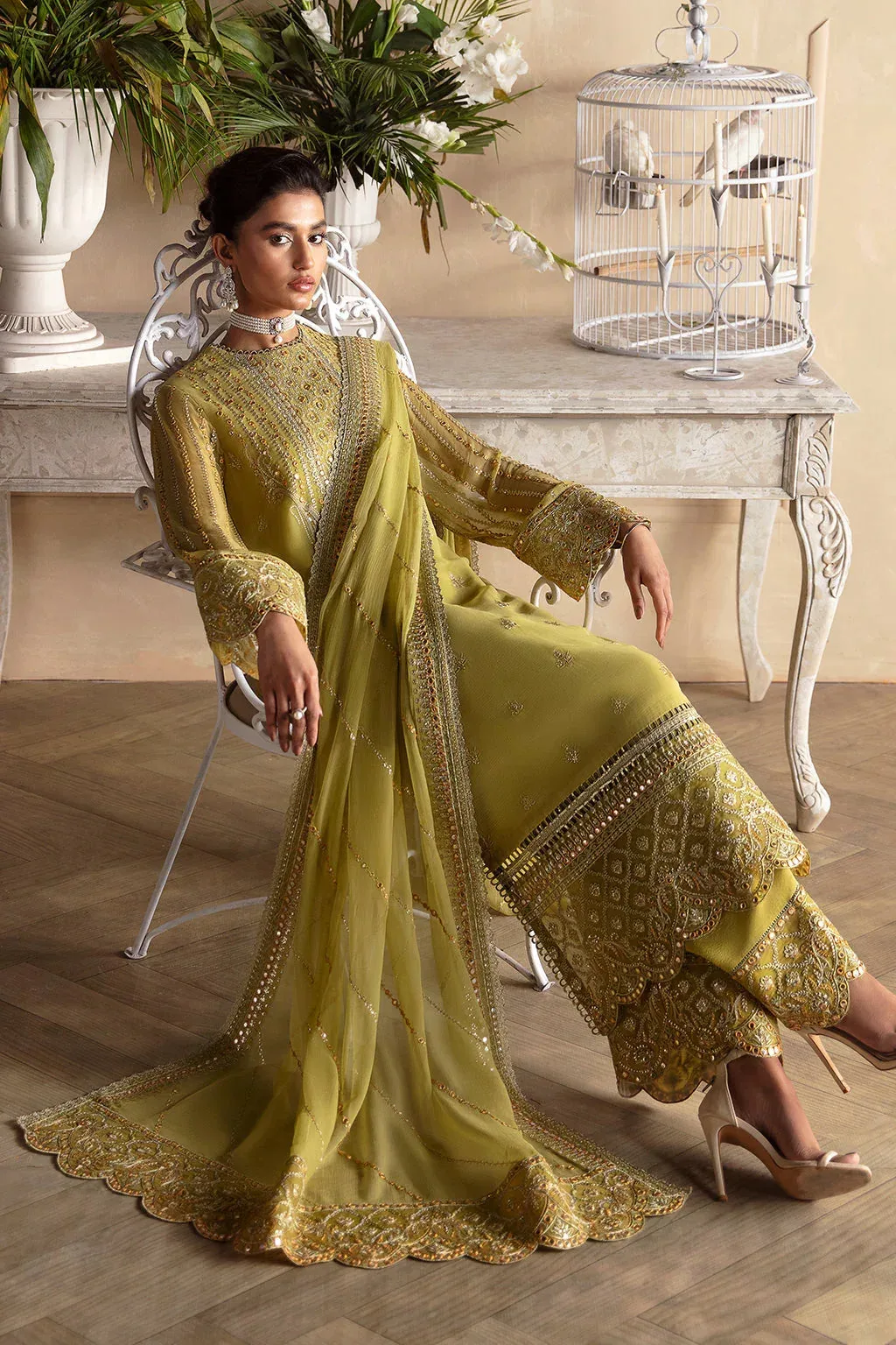Afrozeh Raw Silk – view 3 – Poshaq