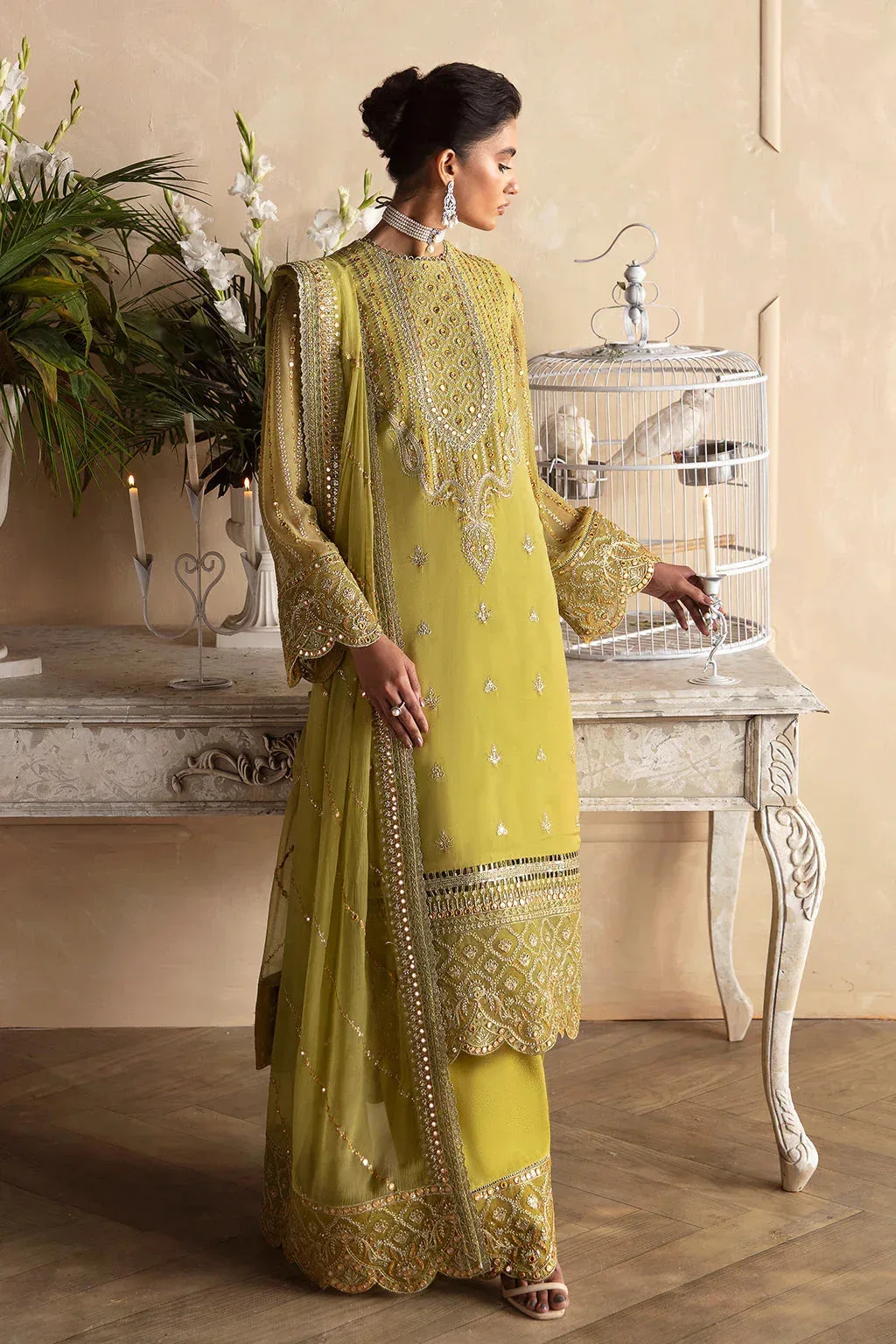 Afrozeh Raw Silk – view 4 – Poshaq