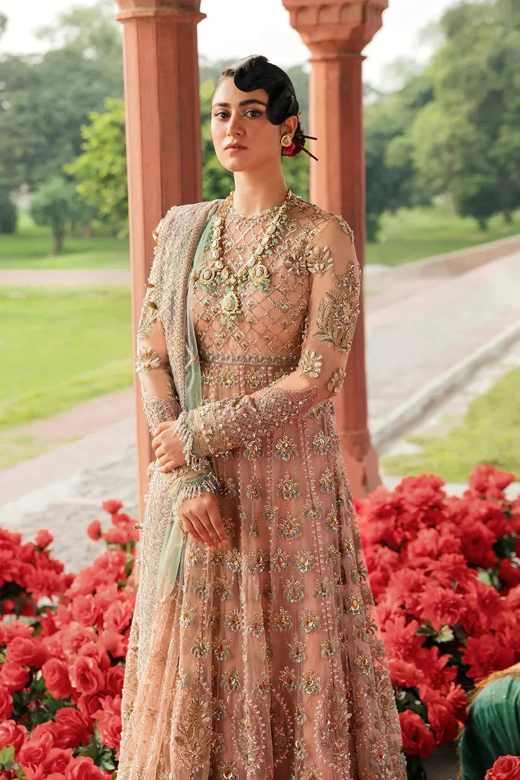 Afrozeh Organza – view 3 – Poshaq