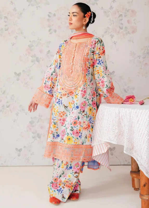Afrozeh Lawn – view 1 – Poshaq