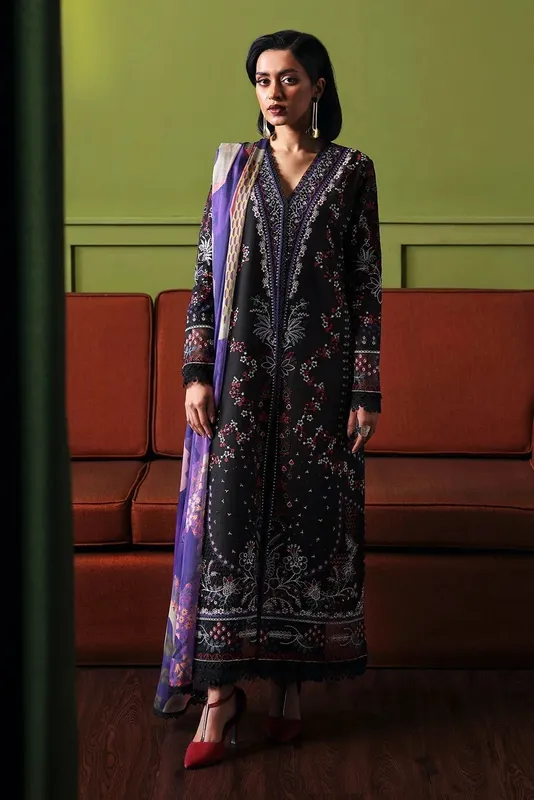 Afrozeh Rhythm RTW Black Organza – view 1 – Poshaq