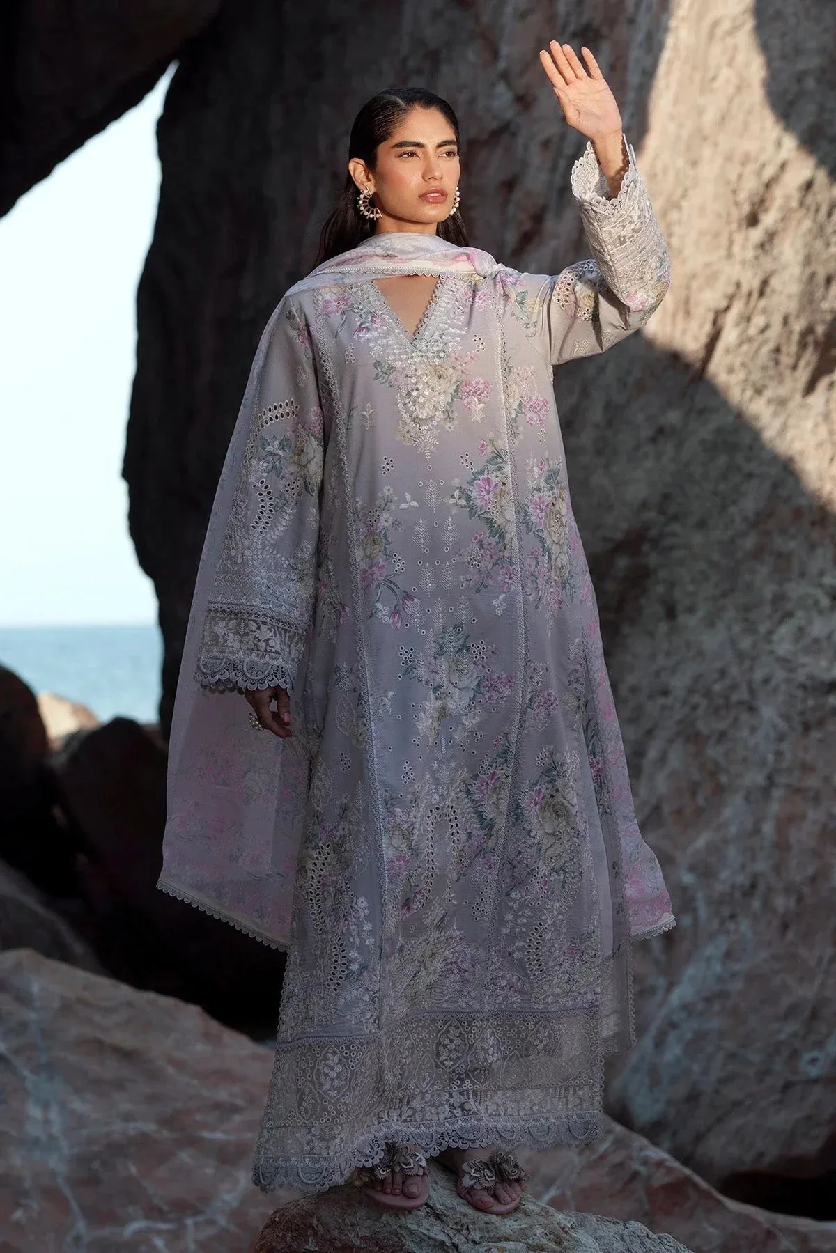 Afrozeh Summer Together 25 Organza – view 1 – Poshaq