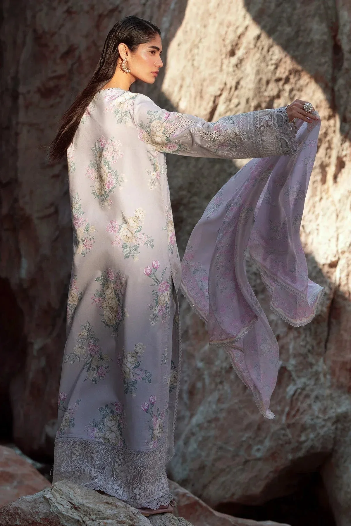 Afrozeh Summer Together 25 Organza – view 2 – Poshaq