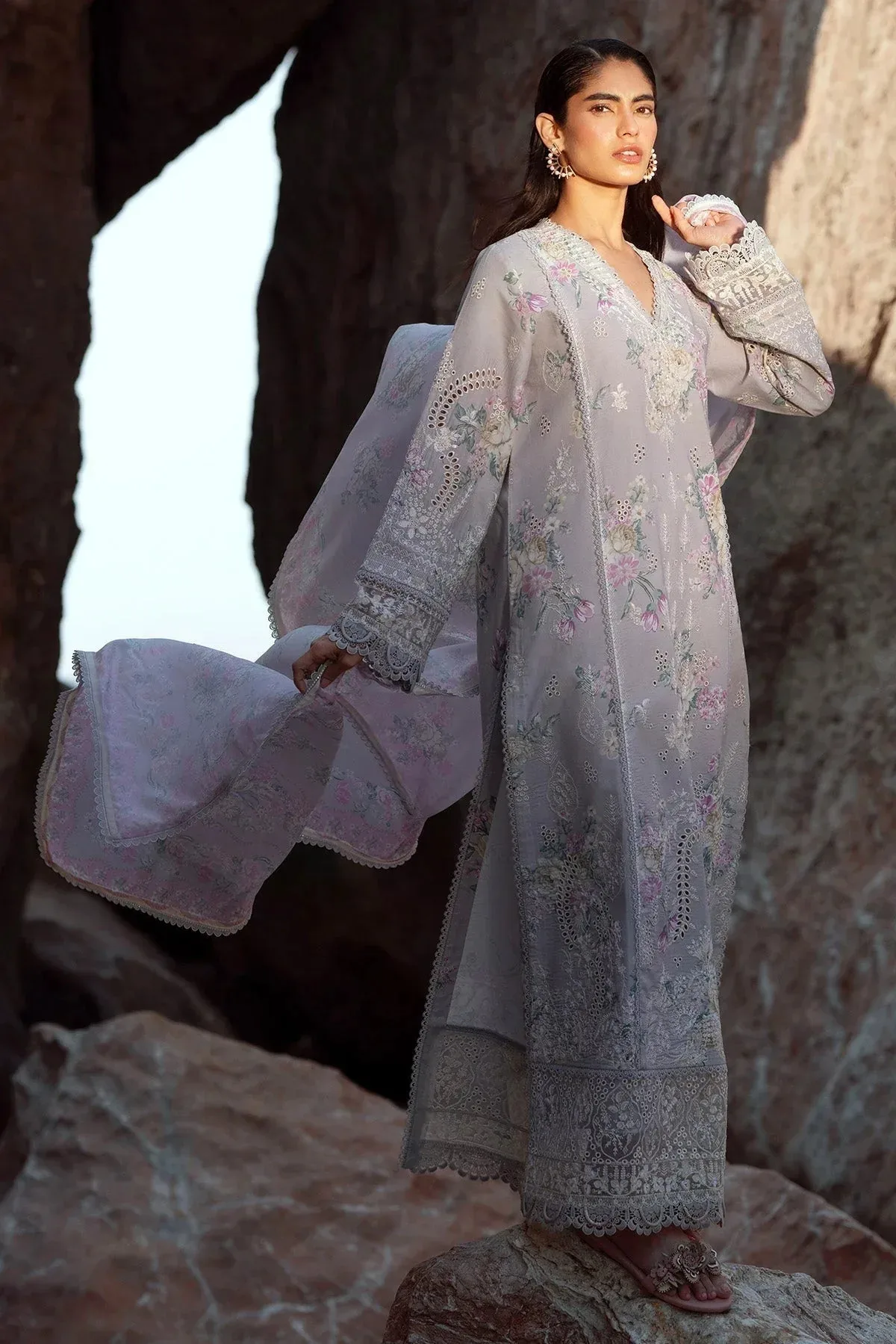 Afrozeh Summer Together 25 Organza – view 4 – Poshaq