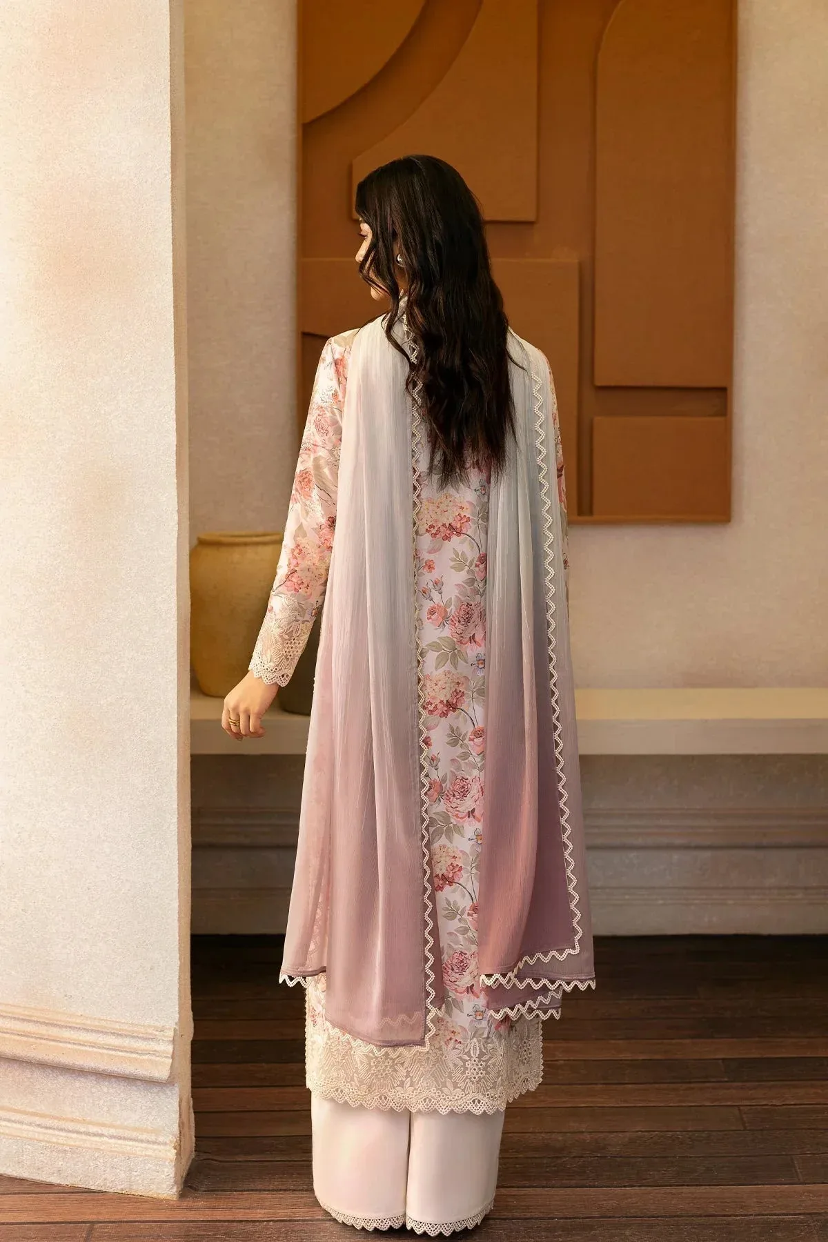 Afrozeh Day Break Organza – view 2 – Poshaq
