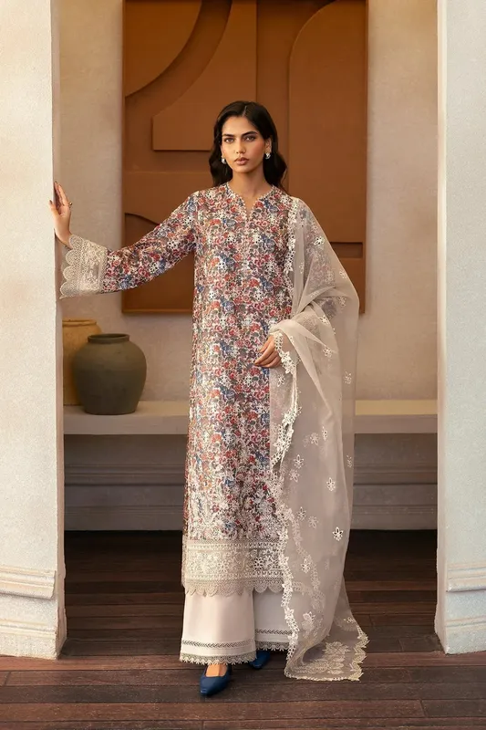 Afrozeh Day Break Chiffon – view 1 – Poshaq