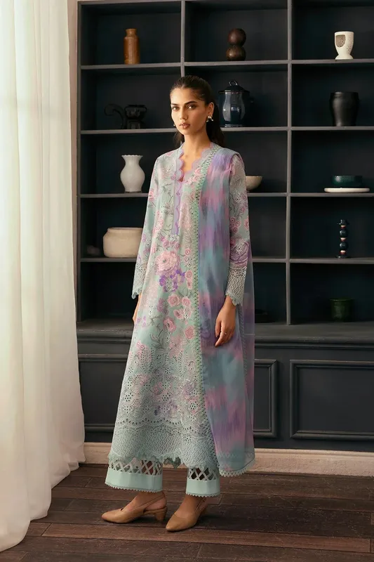 Afrozeh Day Break Organza – view 1 – Poshaq