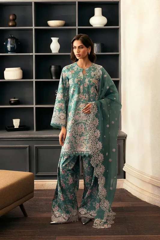 Afrozeh Day Break Organza – view 1 – Poshaq