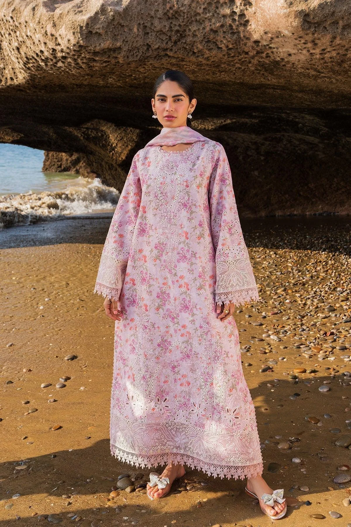 Afrozeh Endless Summer Pink Cotton – view 1 – Poshaq