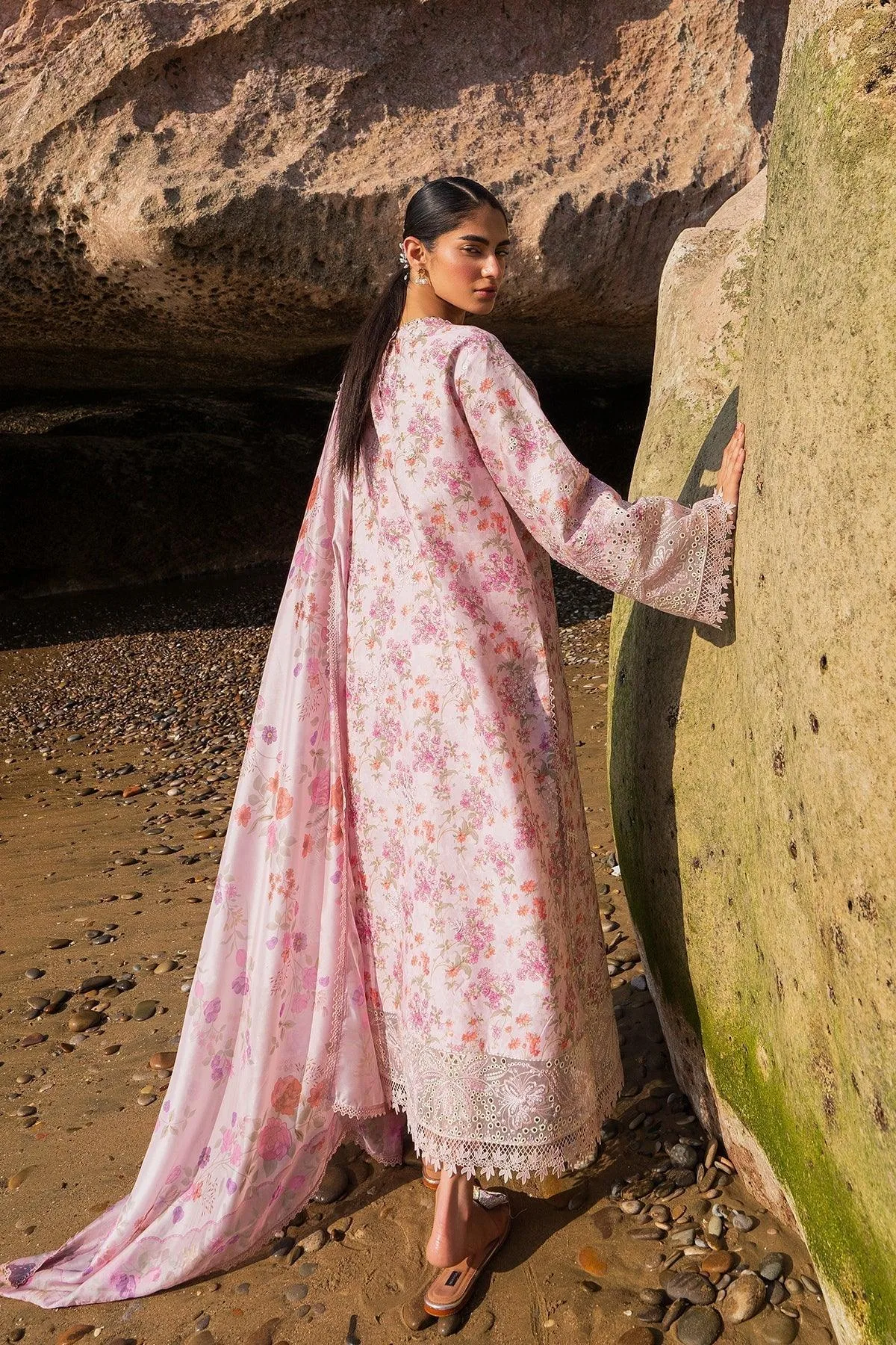 Afrozeh Endless Summer Pink Cotton – view 2 – Poshaq
