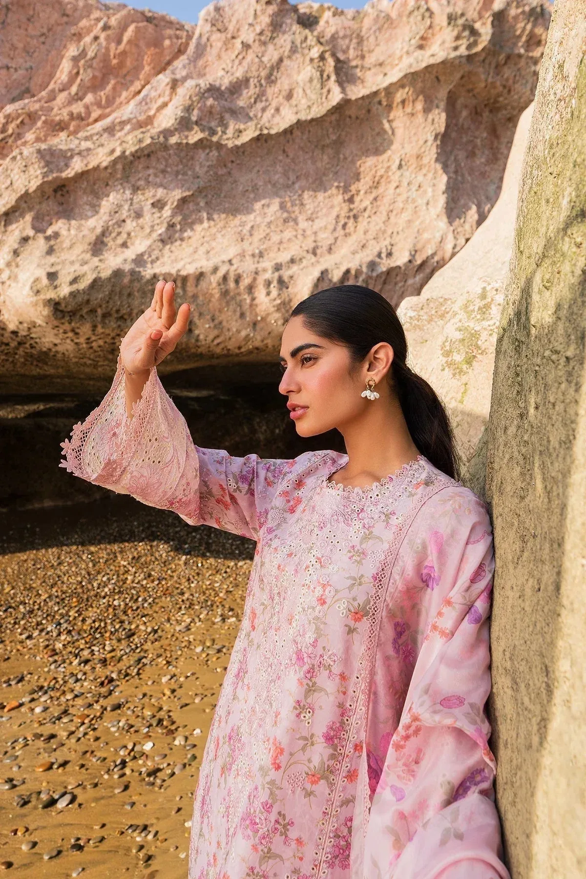 Afrozeh Endless Summer Pink Cotton – view 4 – Poshaq