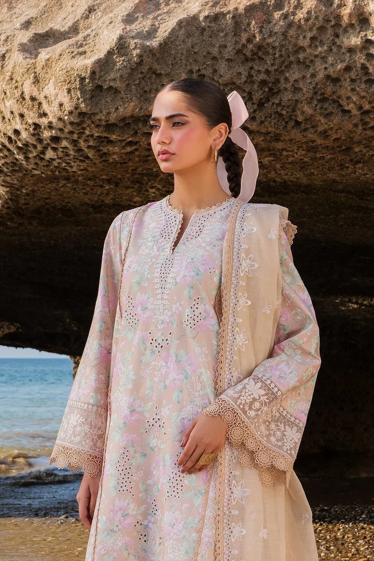 Afrozeh Endless Summer Organza – view 3 – Poshaq