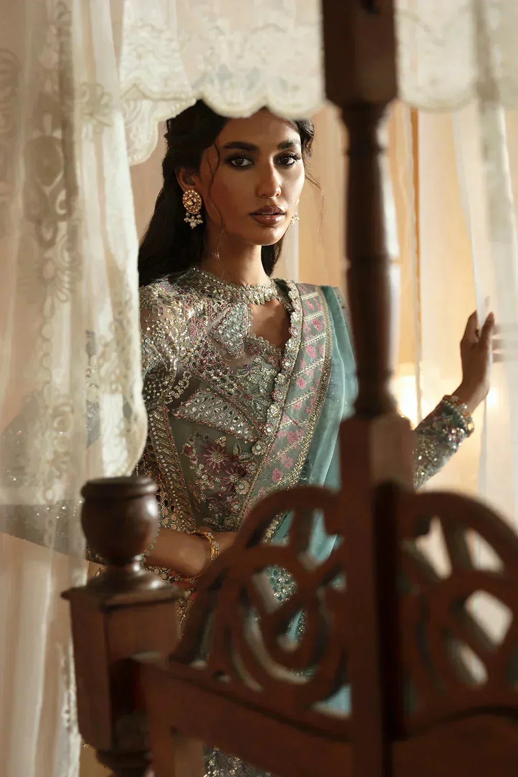 Afrozeh Raw Silk – view 3 – Poshaq