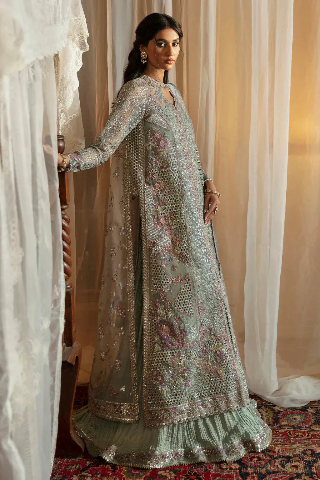 Afrozeh Raw Silk – view 5 – Poshaq