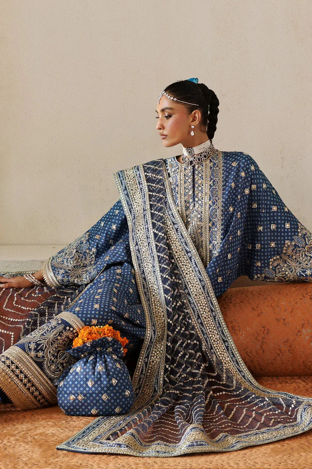 Afrozeh Raw Silk – view 6 – Poshaq