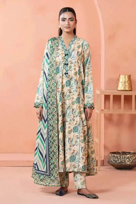 Adans Libas Khaddar 25 Khaddar – view 1 – Poshaq