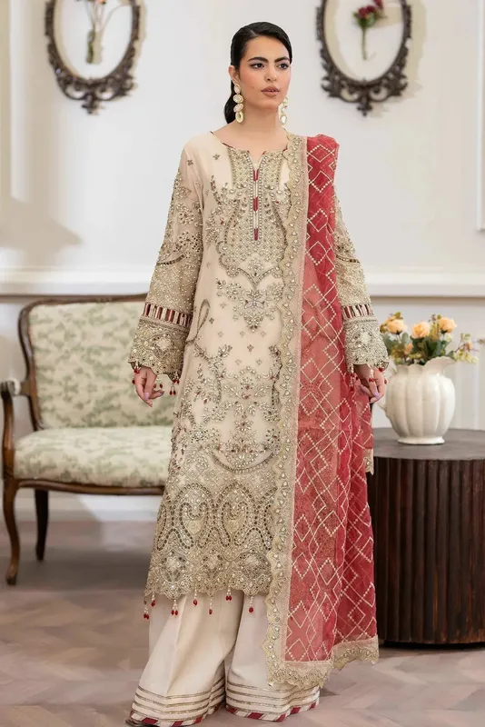 Adans Libas Saleeqa Chiffon 25 Raw Silk – view 1 – Poshaq