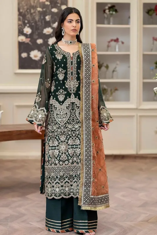 Adans Libas Saleeqa Chiffon 25 Raw Silk – view 1 – Poshaq