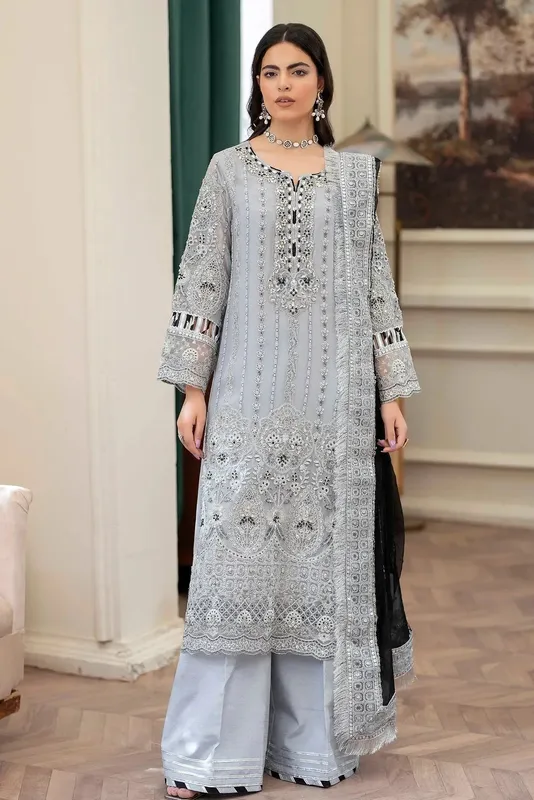 Adans Libas Saleeqa Chiffon 25 Raw Silk – view 1 – Poshaq