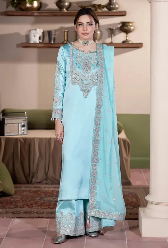 Adans Libas Zarmina Formals Organza – view 1 – Poshaq