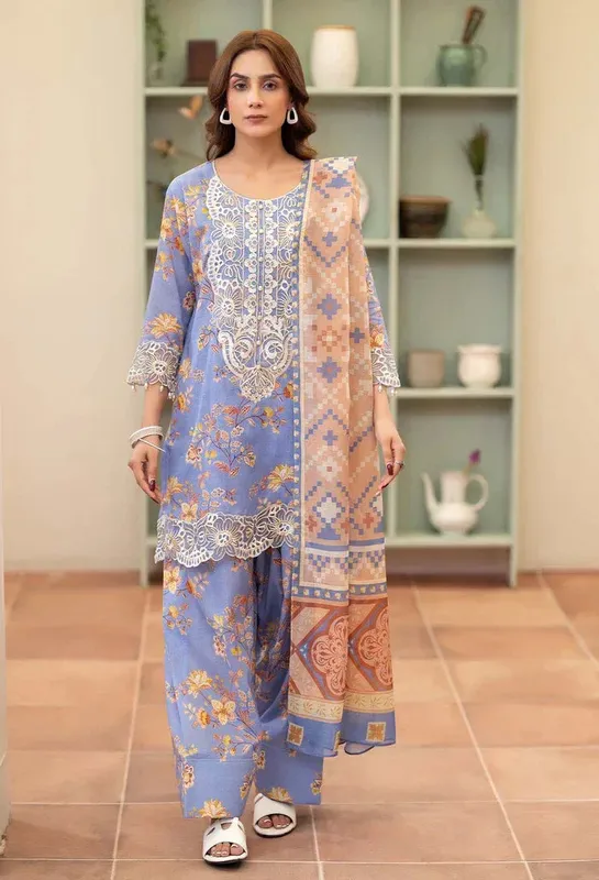 Adans Libas Adans prints eid edit Cotton – view 1 – Poshaq