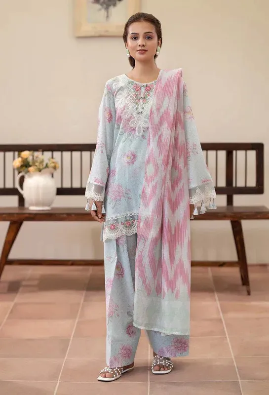 Adans Libas Adans prints eid edit Cotton – view 1 – Poshaq