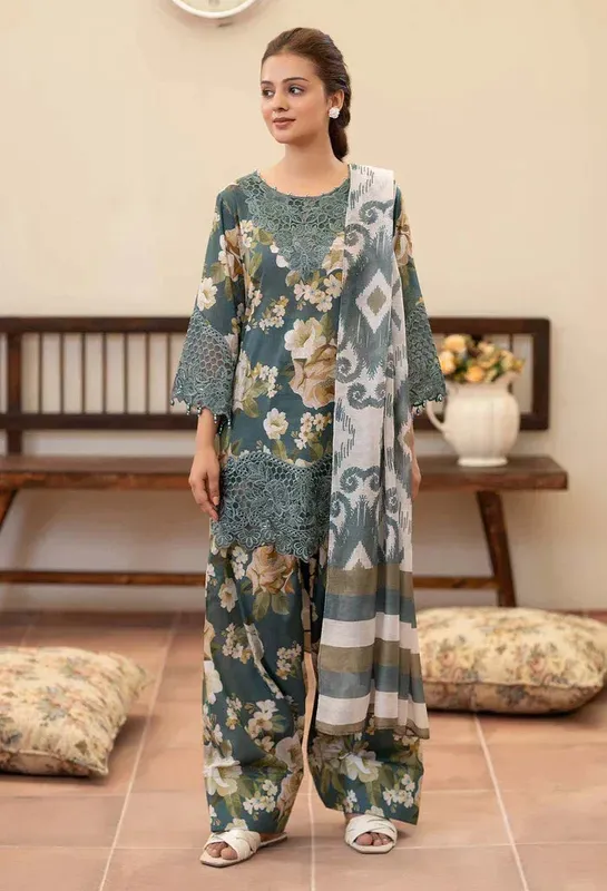 Adans Libas Adans prints eid edit Cotton – view 1 – Poshaq