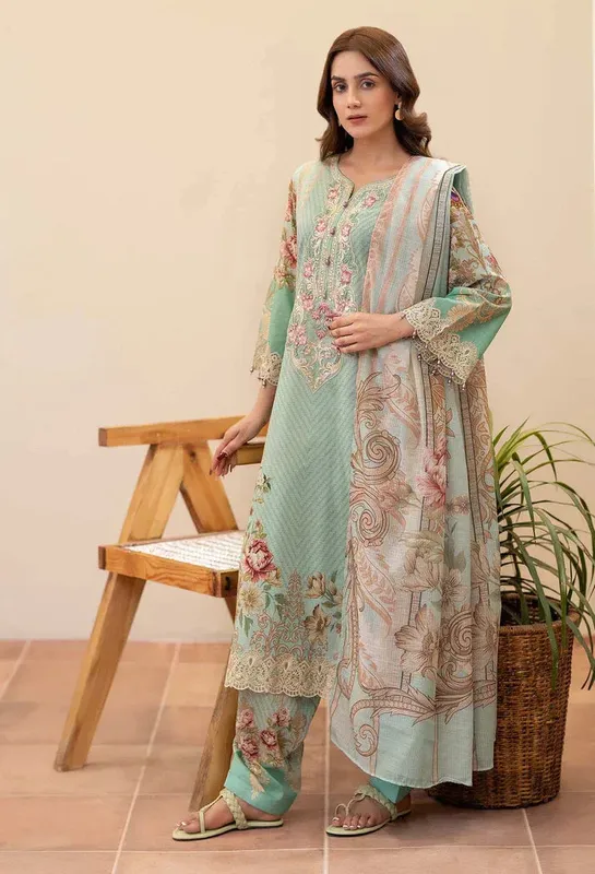 Adans Libas Adans prints eid edit Cotton – view 1 – Poshaq