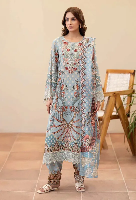 Adans Libas Adans prints eid edit Cotton – view 1 – Poshaq