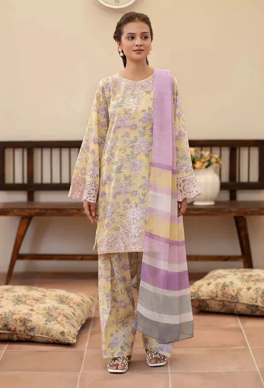 Adans Libas Adans prints eid edit Cotton – view 1 – Poshaq